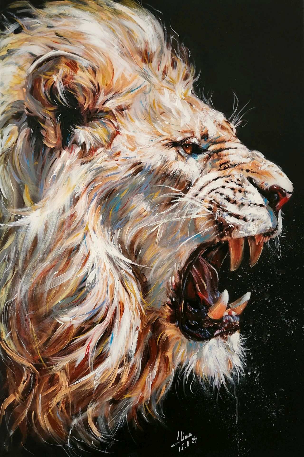 ArteDiAlina.com painting: Alpha Male